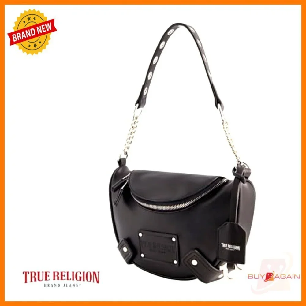Faux Suede Hobo Bag with Chain Handle, Small Shoulder Purse